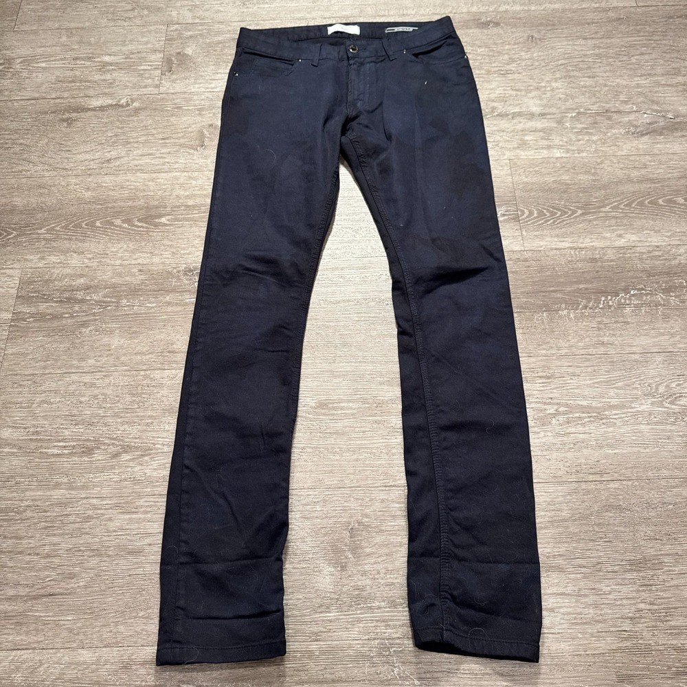 Zara Man Jeans Mens 31 Blue Denim Couture Slim Straight Cotton Casual 31x33